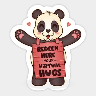 REDEEM HERE YOUR VIRTUAL HUGS Sticker